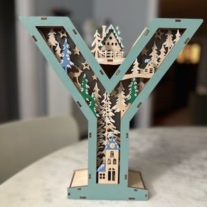 NWT - Anthropologie - Wonderland Scene Monogram Letter